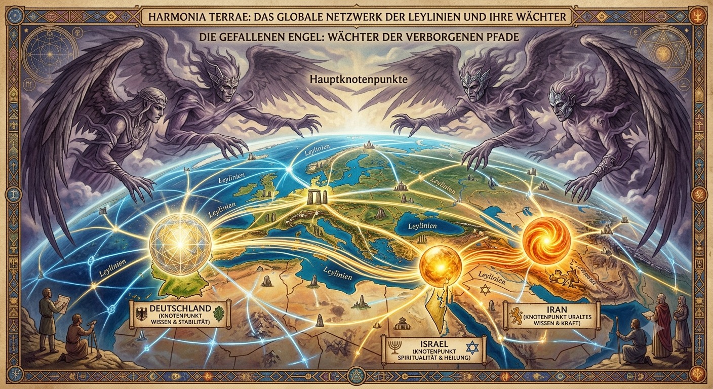 Ley-Lines,die unsichtbaren Hauptleitungen der Erde: Warum Deutschland, Israel und der Iran immer im Zentrum stehen
