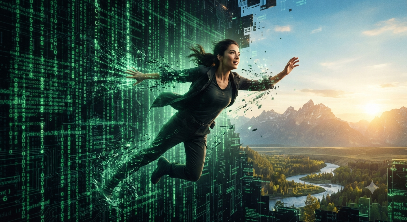 Der Code des Ausstiegs: Wie das Loslassen die Matrix entlarvt